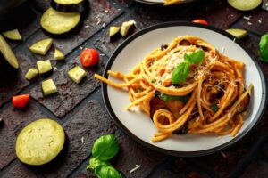 Come fare pasta orata e melanzane