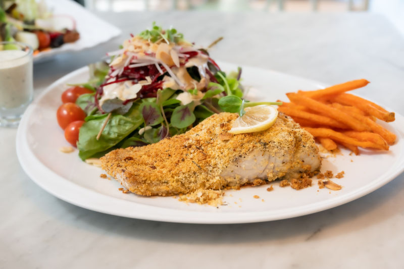 Branzino in crosta di pane