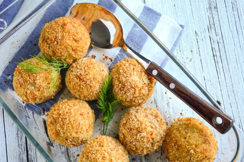 Polpette di branzino al forno