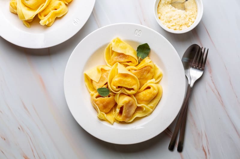 Tortelli di branzino